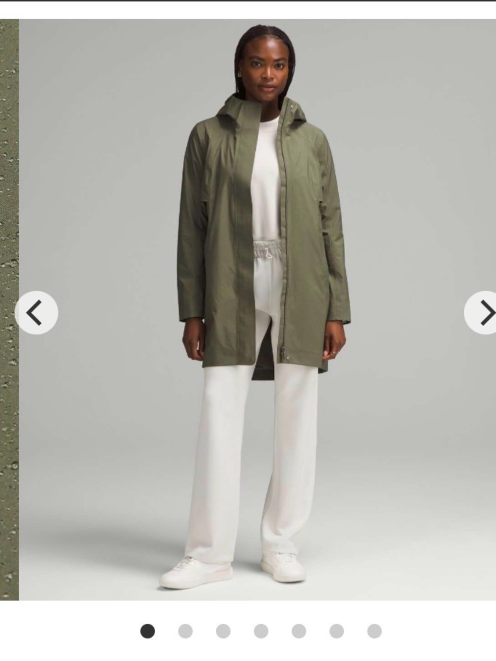 Lululemon Rain Rebel Jacket – Size 12 – Medium Olive (MEOL)